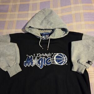 Vintage 90s Orlando Magic Starter NBA Basketball Pullover Hoodie Mens Large